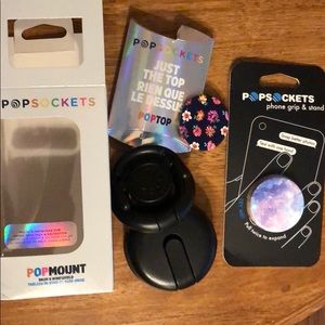 PopSockets - mount and poptops (see below)